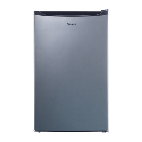 Galanz Compact Single-Door Refrigerator - 4.3 cu ft - Stainless Steel