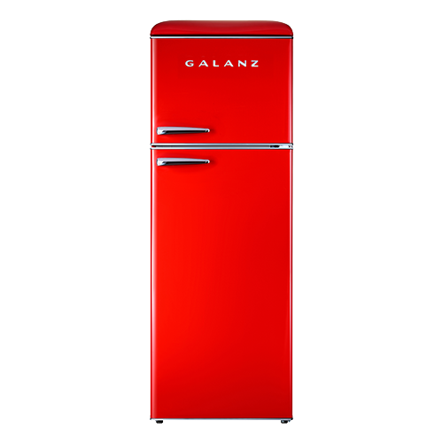 12 Cu Ft Retro Fridge,color is red