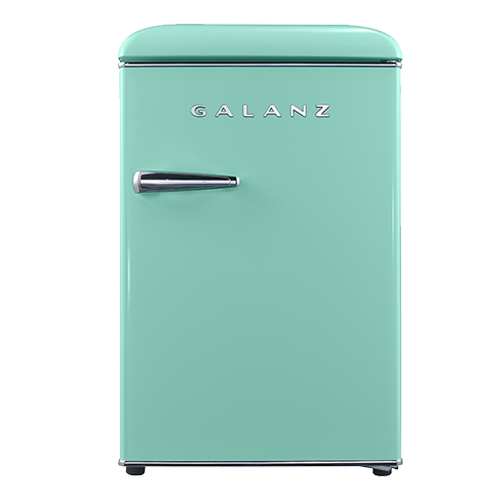 2.5 Cu Ft Retro Fridge,color is cyan