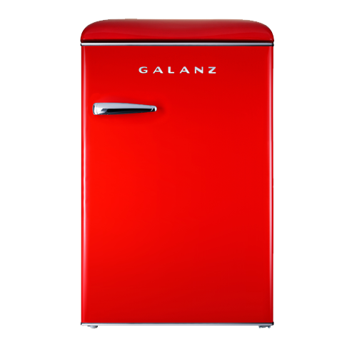 4.4 Cu Ft Retro Fridge,color is red