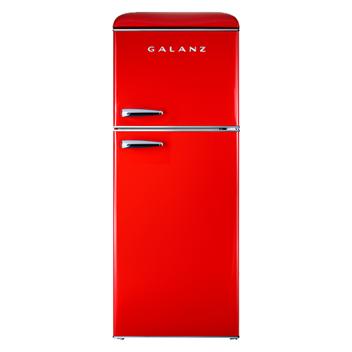 4.6 Cu Ft Retro Fridge,color is red