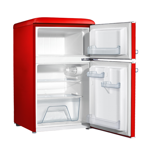 Galanz GLR33MRDR10 Retro Compact Refrigerator, Single Door Fridge,  Adjustable Mechanical Thermostat with Chiller, 3.3 Cu Ft, Red