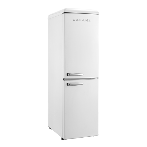 Galanz GLR74BS1E04 Retro Refrigerator with Bottom Mount Adjustable  Mechanical Thermostat with Freezer, Versatile Door Storage, 7.4 Cu.Ft,  Stainless