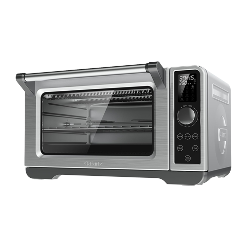 GFSK215S2MAQ18 by Galanz - Galanz 1.5 Cu Ft Retro French Door Toaster Oven  with Air Fry in Stainless Steel