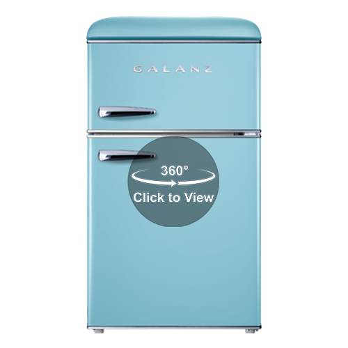 Galanz - Retro 3.1 Cu. Ft. Mini Fridge - Blue  Retro fridge, Mini fridge,  Cool things to buy