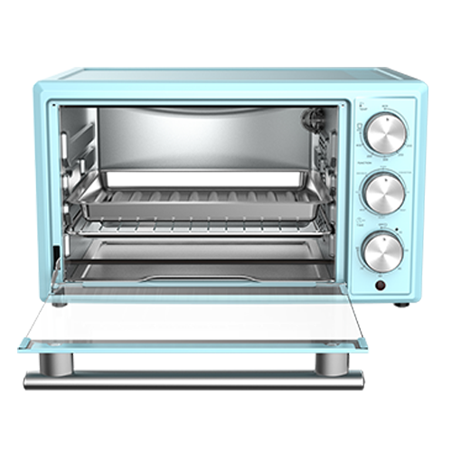 Galanz Retro French door 7-Slice Blue Convection Toaster Oven with  Rotisserie (1800-Watt)
