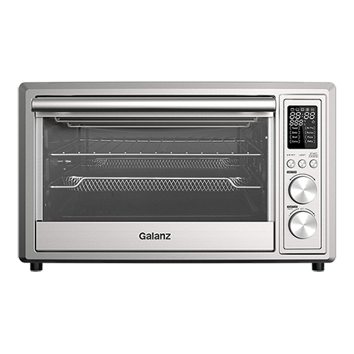 GRSK2A15RDMA18 by Galanz - Galanz 1.5 Cu Ft Retro French Door Toaster Oven  with Air Fry in Hot Rod Red