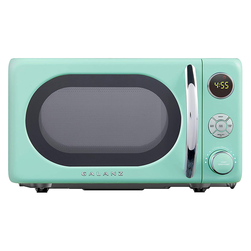 Galanz Glcmka07ber-07 Countertop Microwave Retro 0.7 Cu ft 700W, Blue