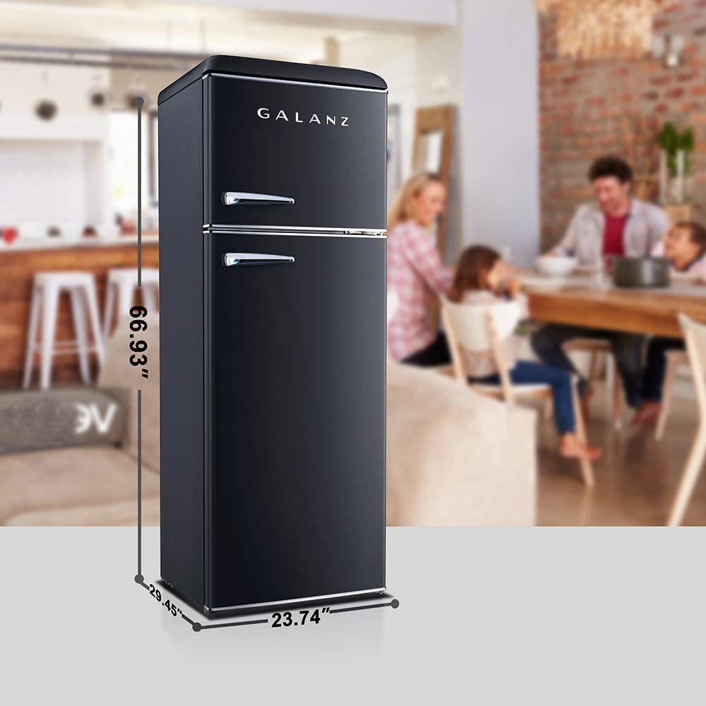 GLR12TBKEFR 12.0 Cu Ft Retro Top Mount Refrigerator – Galanz – Thoughtful  Engineering