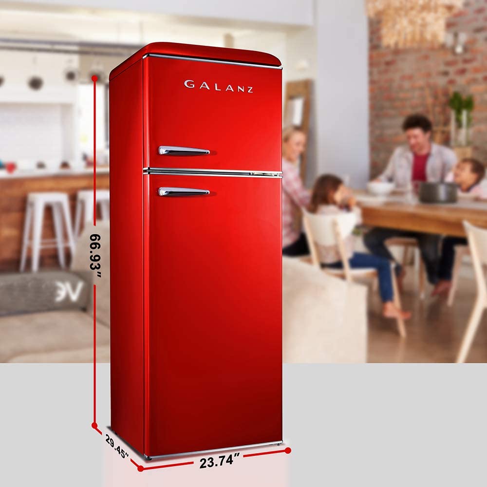Galanz GLR12BS2K16 12 CuFt. 3 Door Freezer and Refrigerator Combo