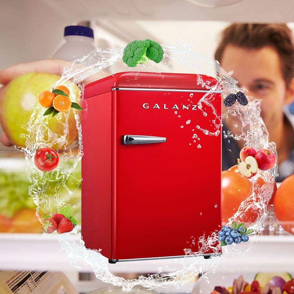 【使用小】 定価１3万円　GALANZ  GLR25M アメリカ　レトロ　１ドア GLR25MBER10 2.5 Cu Ft Retro Fridge – Galanz – Thoughtful