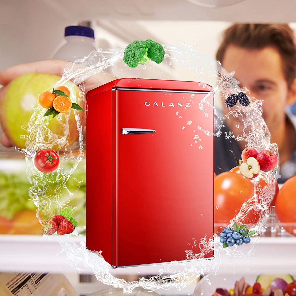 GALANZ RETRO RED REFRIGERATOR!! - household items - by owner