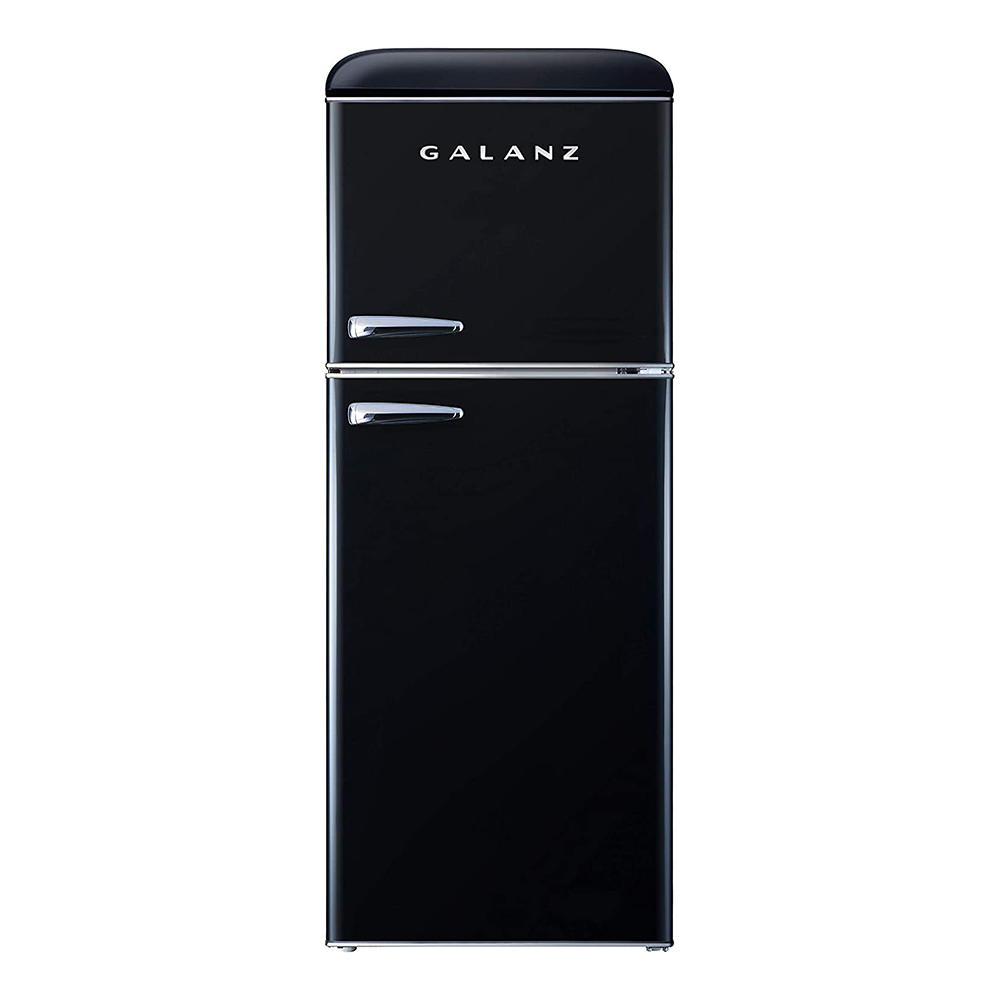 Galanz 4.6. Cu ft Two Door Mini Refrigerator with Freezer, Stainless Steel  190873004196
