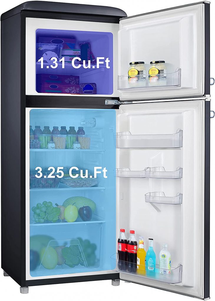 GLR46TBKER 4.6 Cu Ft Retro Top Mount Refrigerator – Galanz – Thoughtful  Engineering