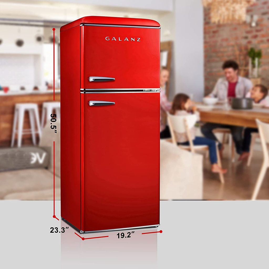 GLR46TBKER 4.6 Cu Ft Retro Top Mount Refrigerator – Galanz – Thoughtful  Engineering