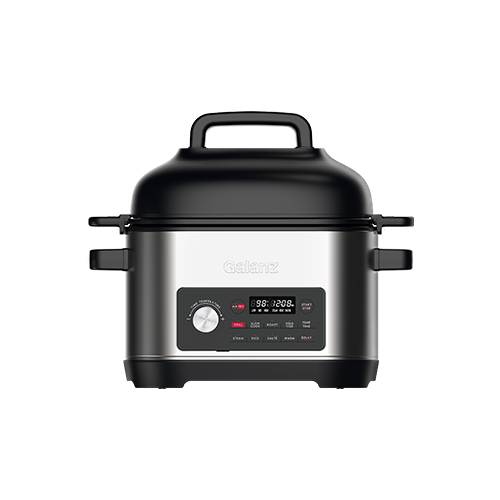 Galanz 12-in-1 Electric Pressure Cooker & Air Fryer with 12 Preset Programs  Including Slow Cook, AirFry, Dehydrate, Rice, Grill, Roast, Steam, Beans