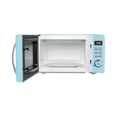 Galanz GLCMKZ07RDR07 Retro Countertop Microwave Oven with Auto Cook &  Reheat