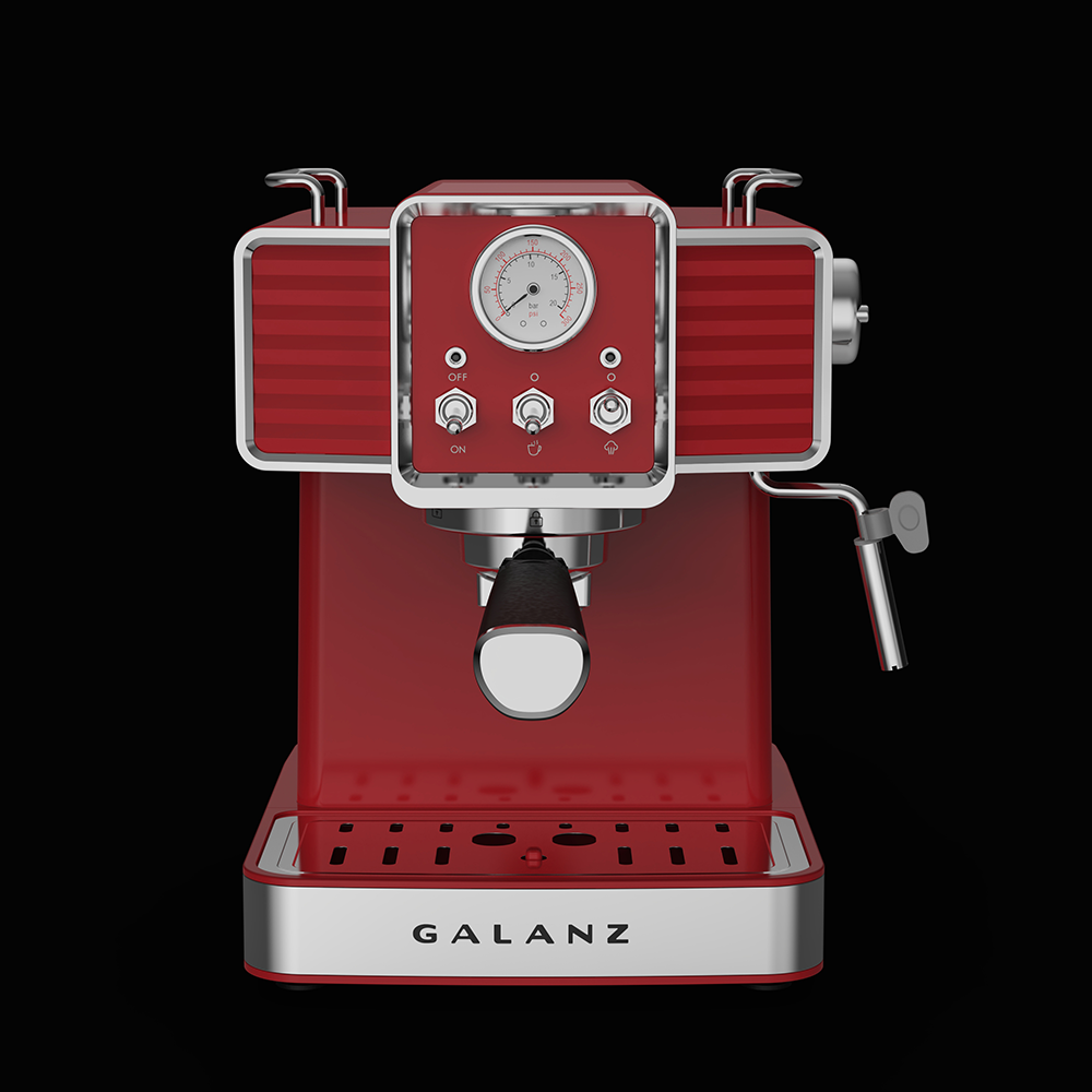  Galanz Máquina de café expreso retro con espumador de