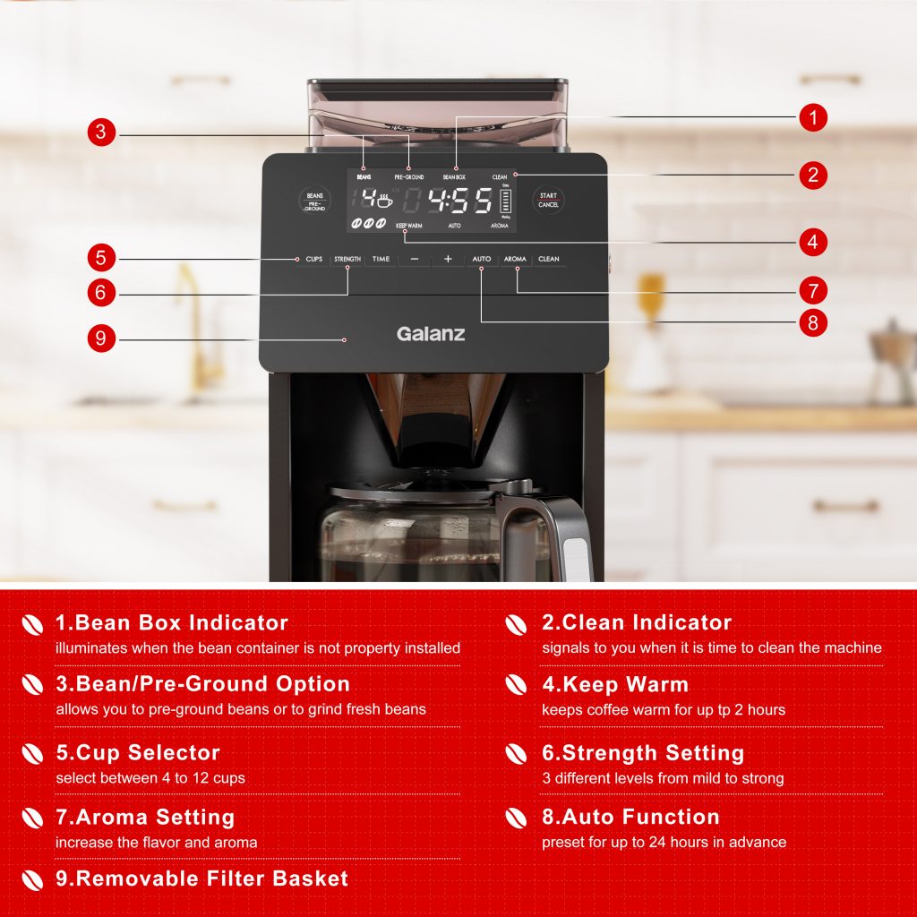 Galanz Coffee Maker GLDC12S110A Galanz Thoughtful Engineering