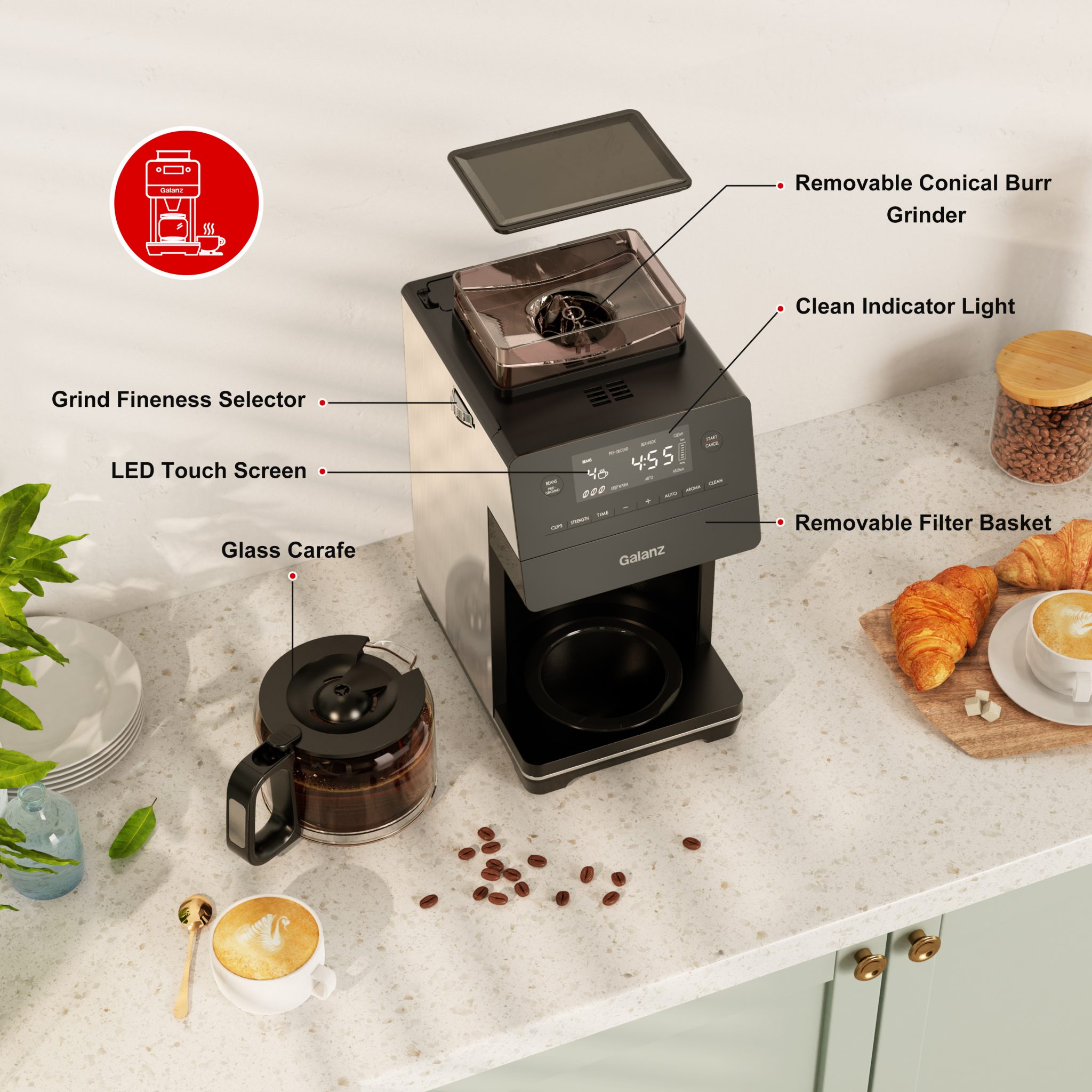 Galanz Coffee Maker GLDC12S110A Galanz Thoughtful Engineering