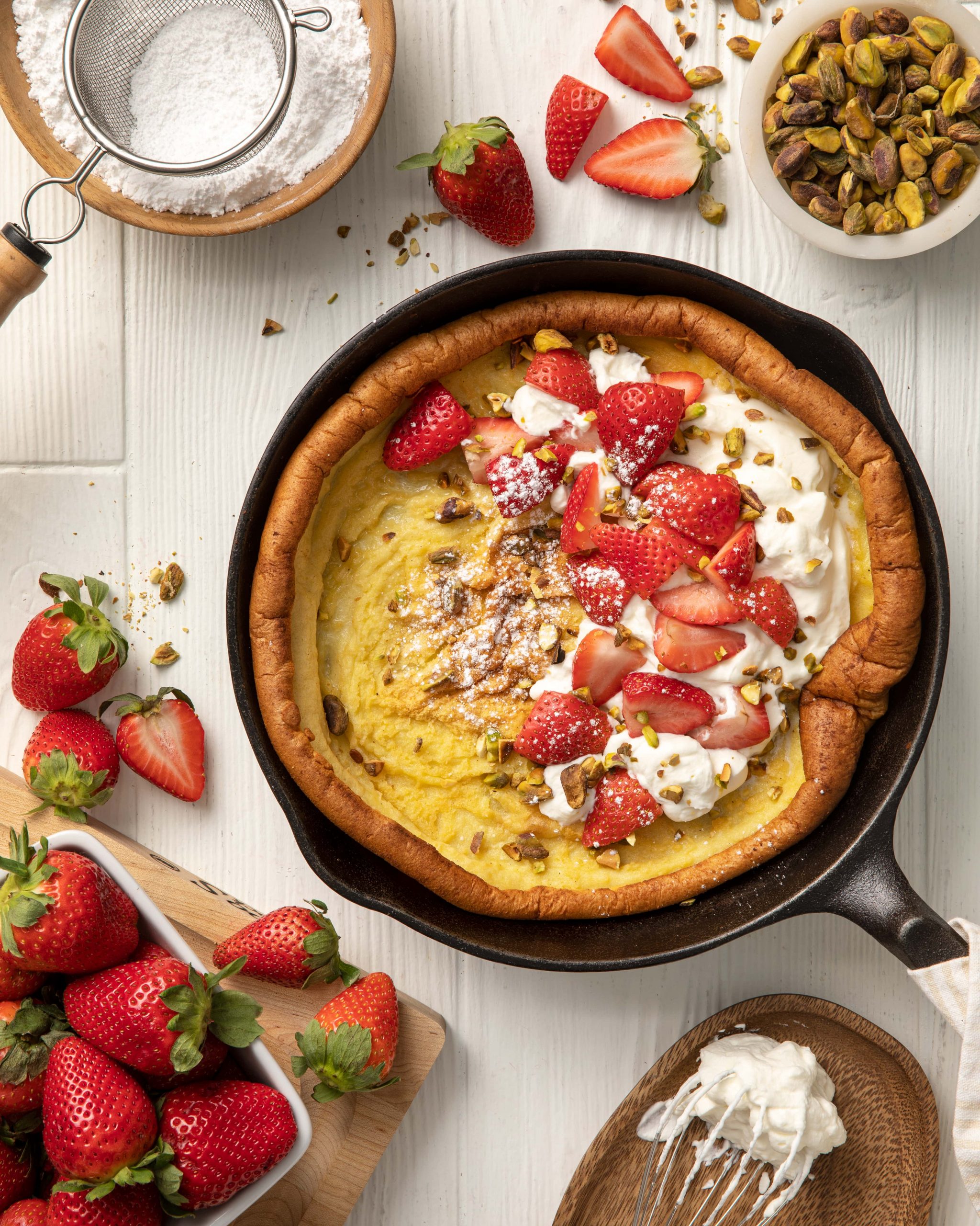 Strawberry Cream Dutch Baby