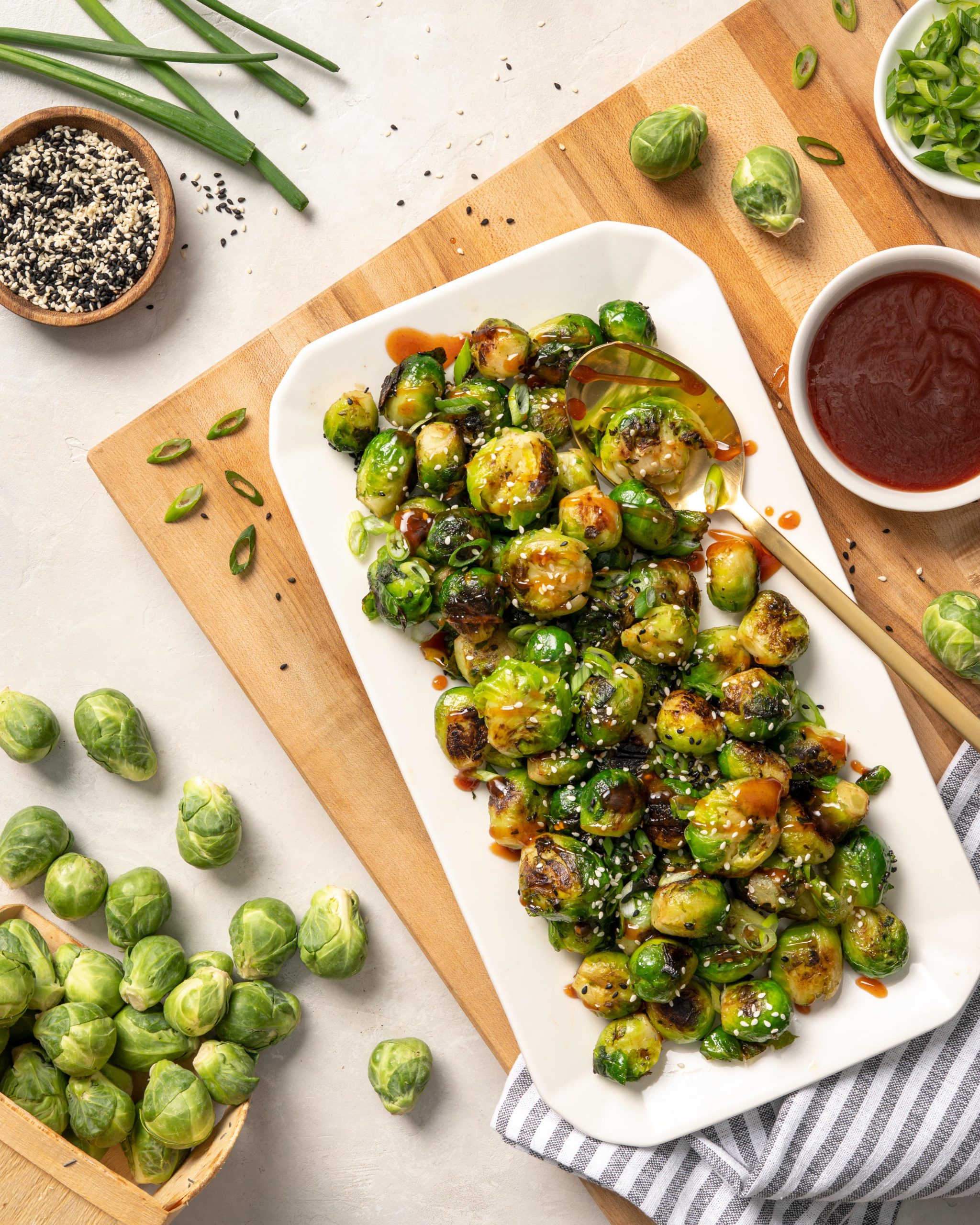 Sweet&Sour Brussels Sprouts